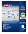 Avery 5302 Small Tent Card, Matte White, 2 x 3-1/2, 4 Cards/Sheet, 160 Cards/Box
