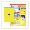 AVERY ZWECKFORM 3473-10 LABEL A4 YELLOW