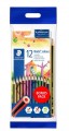 STAEDTLER Noris® colour 185 12色木顏色筆連筆鉛筆及擦膠套裝 - 61 SET6